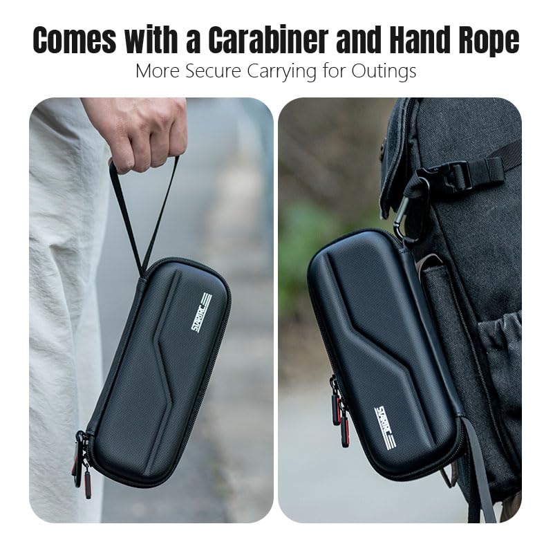 Osmo Pocket 4/Pocket 3/Xtra Muse Case, Portable PU Waterproof Storage Protective Bag for Osmo Pocket 4 With lanyard/hook