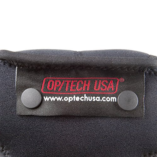 OP/TECH USA Soft Pouch – Compact digital camera case, lightweight accessories pouch, sleek neoprene sleeve for DSLR, perfect for backpacks & travel – durable protection in style D-Micro | Black - color: Black, style: D-micro