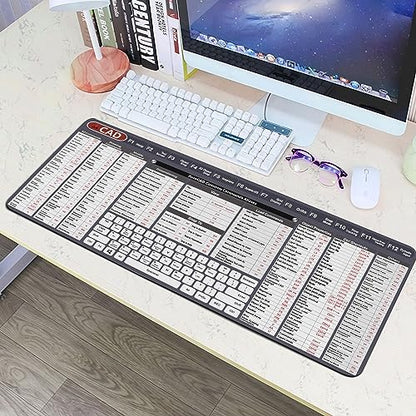 Engineer Architect Gifts Ultimate Auto cad Command Alia SES Shortcuts Mouse Mat, Quick Command Reference for Auto cad Users Mousepad,Gift for Architect Desk Mat Gaming Desk Mat KMH - color: Cad