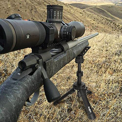 HUNTPAL Portable Shooting Stick Tripod Gun Rest | Portable, Adjustable Height, Compact Aluminum Construction, For Range Table Shooting Target Practice - color: Tripod-671: 7.5"-15"