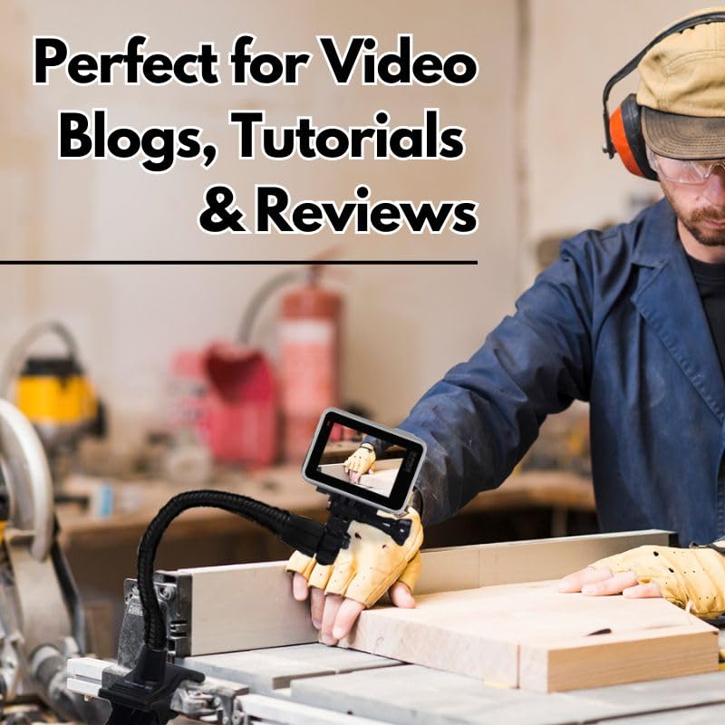 GRIFITI Nootle Flexible Metal Black Gooseneck Arm Flex Leg Stand 1/4 20 Threaded Male Female Goose Neck for Camera, Clamps, Microphone, Phone Holder and Tablet Mount (11-12 x .75 x .75 inches) - size: 11-12 x .75 x .75 inches