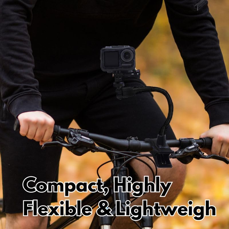 GRIFITI Nootle Flexible Metal Black Gooseneck Arm Flex Leg Stand 1/4 20 Threaded Male Female Goose Neck for Camera, Clamps, Microphone, Phone Holder and Tablet Mount (11 x .75 x .75 inches) - size: 11 x .75 x .75 inches