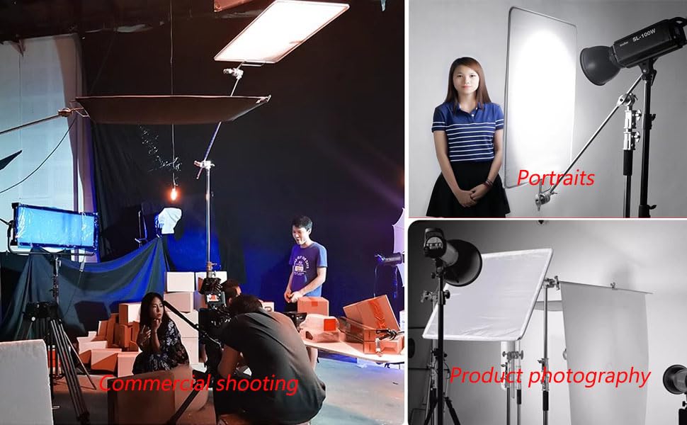 30"x36"/75x90cm Light Reflector Flag Panel Kit, 5-in-1 Diffusion Scrim Translucent/Gold/Silver/Black/White Lighting Diffuser, Stainless Steel Foldable Frame for Studio Portrait Photography