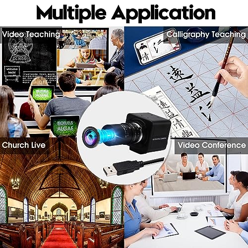 USB Camera 1080P High Speed 260fps 2.8-12mm 4X Optical Zoom Lens 2MP USB Webcam Manual Close up Zoom in and Out,UVC Computer Comference Golf Swing Camera for Raspberry Pi Windows Mac - color: 260fps USB Camera with 2.8-12mm Zoom Lens