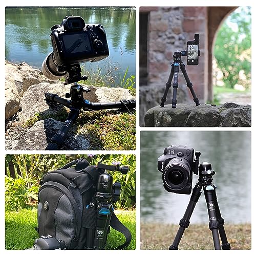 SIRUI Camera Tripod Ball Head, 10KG/22.05lbs Loading Capacity, 360°Panning Base, Aluminum Build Quality, Safety Lock, Universal Mounting Plate for Easy Attachment (B-00K Ball Head) (B-00K) - color: B-00K
