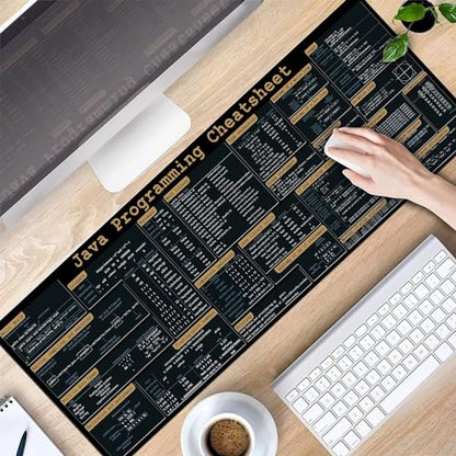 Java Programing Cheat Sheet Desk Mat for Software Engineers, Web Developers and Programmers, Gift Coworker Quick Key, Anti-Slip Keyboard Pad KMH - color: Javascript 2