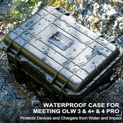 Hard Camera Case for Meeting Owl 3 – Large Capacity Travel Cases for Camera, Power Supply, Cables, Card Holder, and Meeting Accessories | Waterproof Carrying Case for Owl 4+ / 4+ Pro Conference Use
