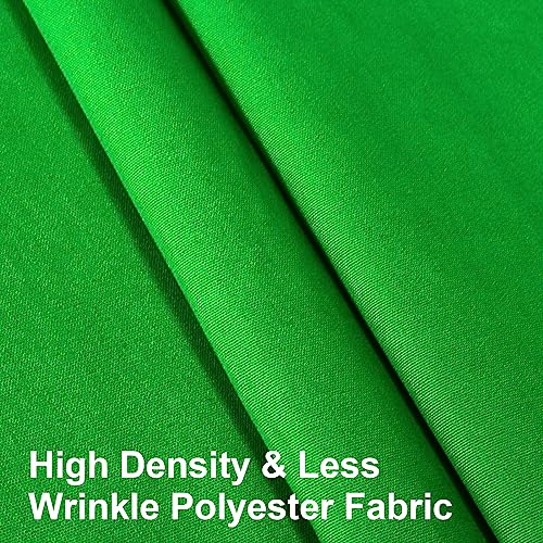 EMART Green Screen Backdrop, 10 x 10 Ft Photography Greenscreen Background Sheet Fabric Kit for YouTube Video Streaming Zoom, Small Photo Chromakey Muslin Cloth Curtain with 4 Clip - color: Green, size: 10 x 10 Ft