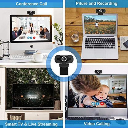 Anivia Upgraded 1080P HD Webcam with Microphone, Web Camera, USB Camera for Computer Plug and Play, 30FPS, for Meetings Video Calls Compatible with Desktop Laptop