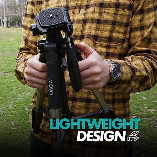 Movo iVlogger Wireless Vlogging Kit for iPhone with Dual Wireless iPhone Microphone, WMX-HM, Remote, Phone Mount, LED Light, and Tabletop/Full-Size Tripods - YouTube Starter Kit, Content Creator Kit