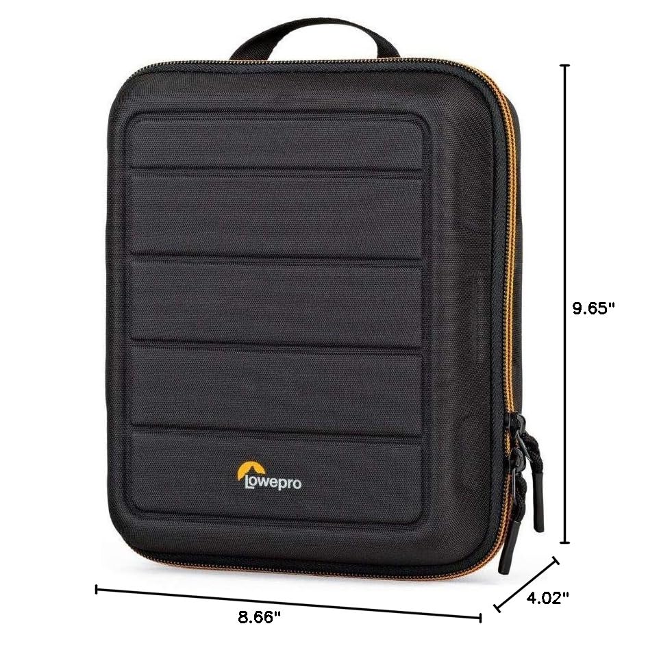 Lowepro Hardside CS 80 Case for Small Drone, Mirrorless Cameras, Larger Over-Ear Headphones, 22 x 10.2 x 24.5 cm, Black - size: Hardside CS 80