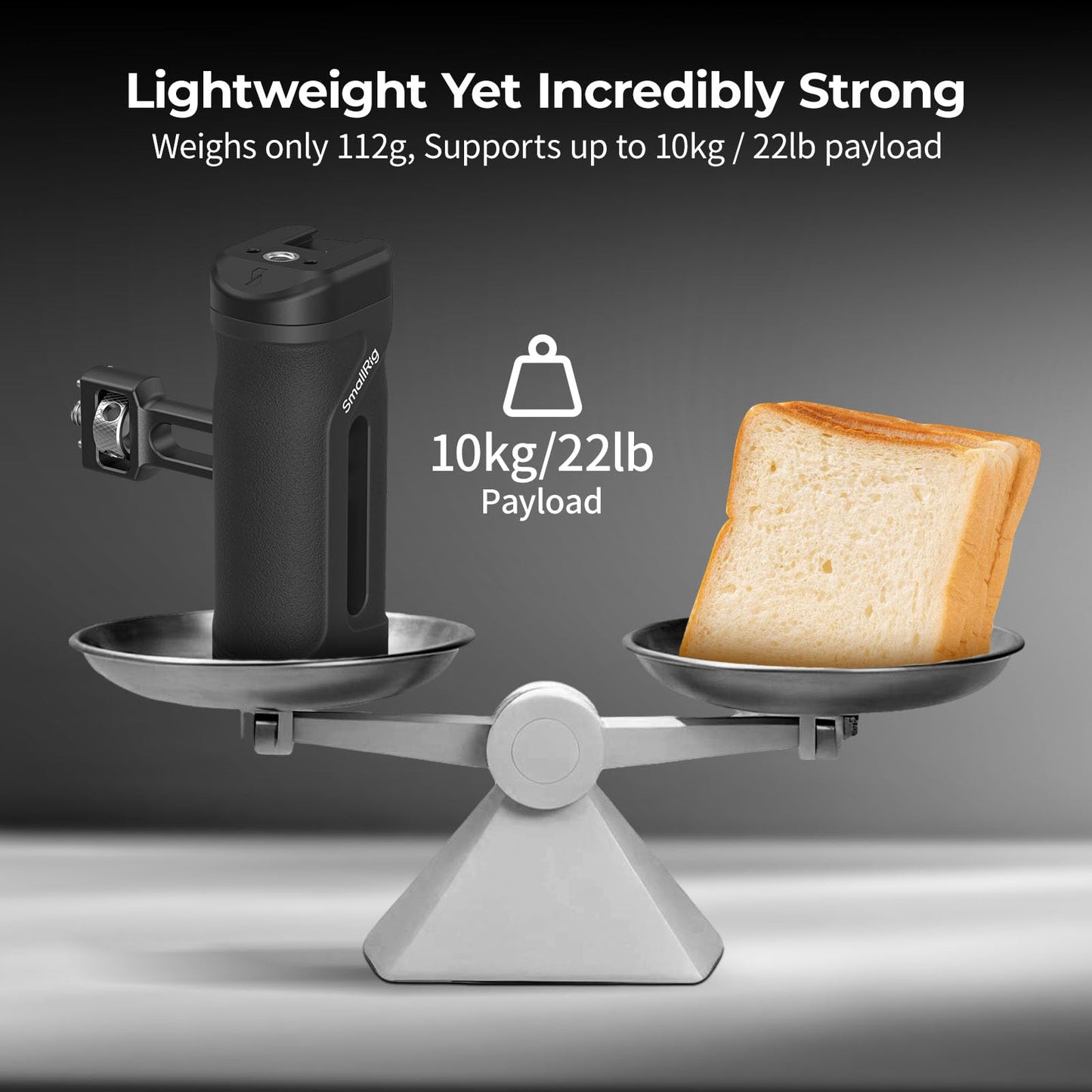 SmallRig Mini Side Handle with 1/4"-20 Locating Screw, Camera Cage Side Handle for Left or Right Hand, Up and Down Adjustable, with Built-in Cold Shoe & Threaded Hole, Max. Load 10kg / 22lb - style: 1/4''-20 Locating Screws