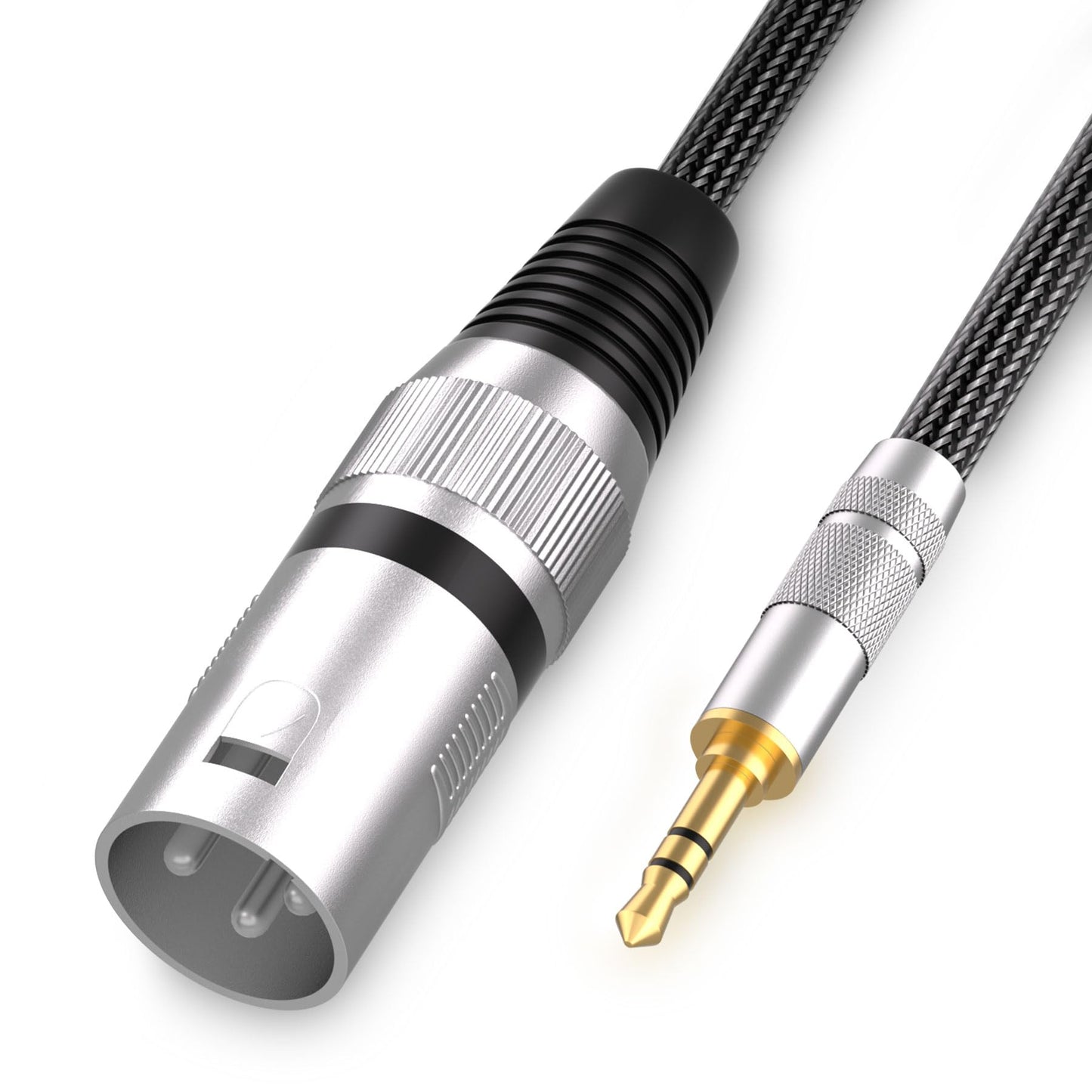 Tisino 3.5mm to XLR Cable Unbalanced Mini Jack 1/8 inch to XLR Male Adapter Microphone Cord - 6.6ft/2m - size: 6.6 feet